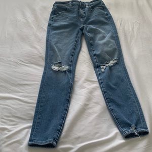 American Eagle High-Rise Ripped Jeans
